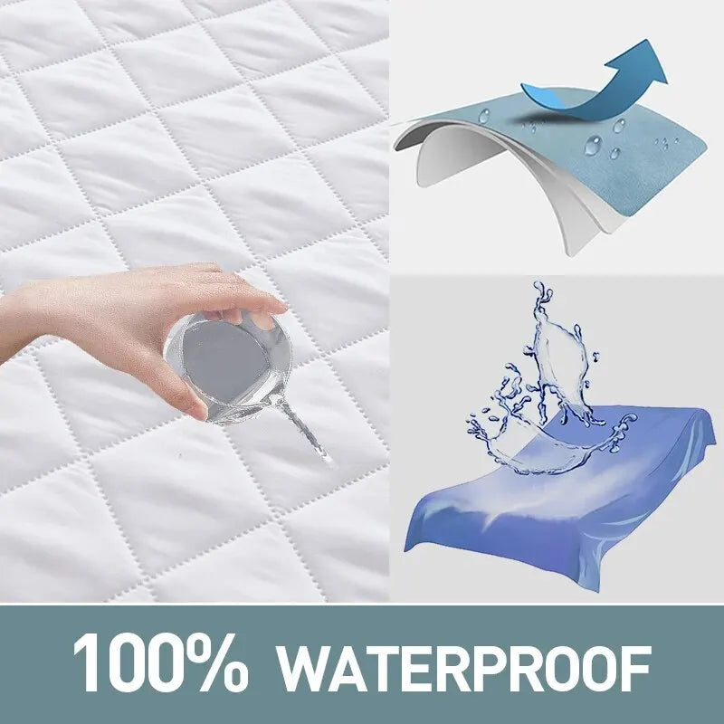 Ultimate Waterproof Mattress Protector - Breathable, Noiseless Fitted Cover with Deep Pockets