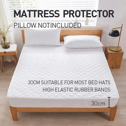 Ultimate Waterproof Mattress Protector - Breathable, Noiseless Fitted Cover with Deep Pockets