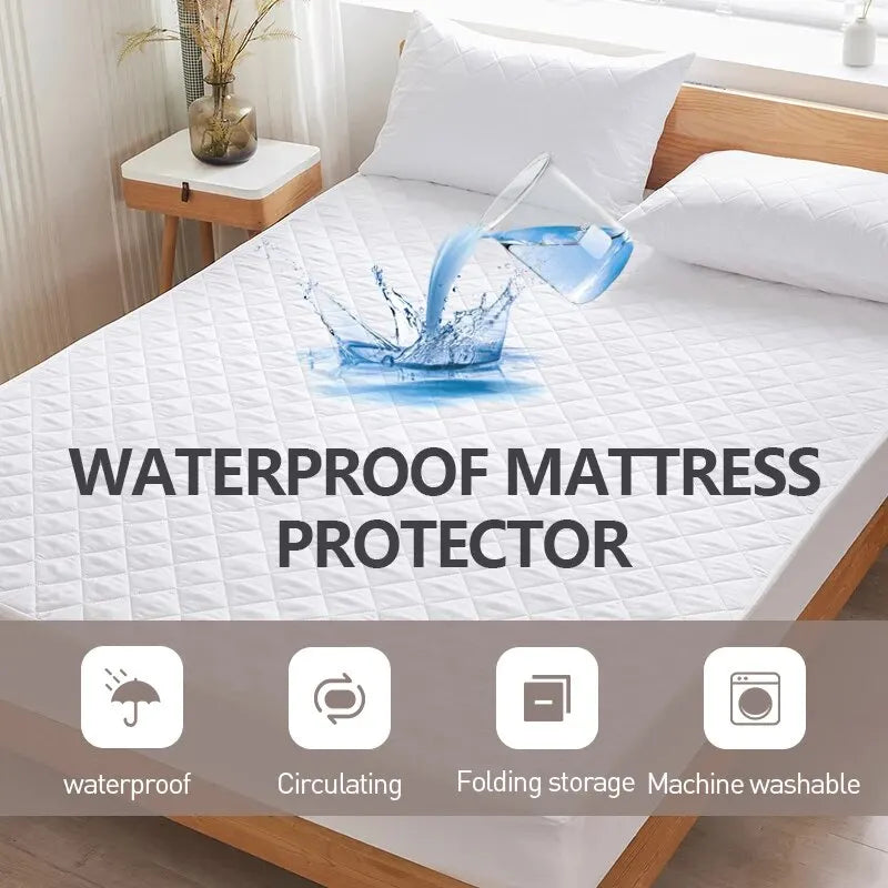 Ultimate Waterproof Mattress Protector - Breathable, Noiseless Fitted Cover with Deep Pockets