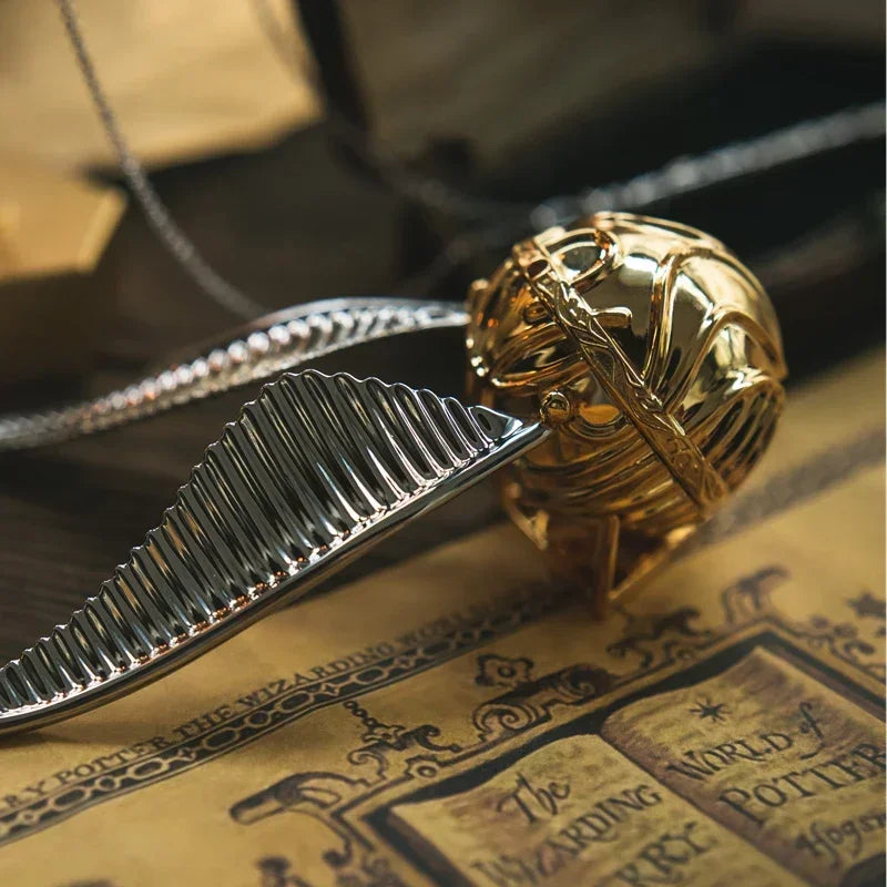 Golden Snitch Jewelry Box – Luxury Ring & Necklace Organizer, Perfect Gift for Proposals & Birthdays