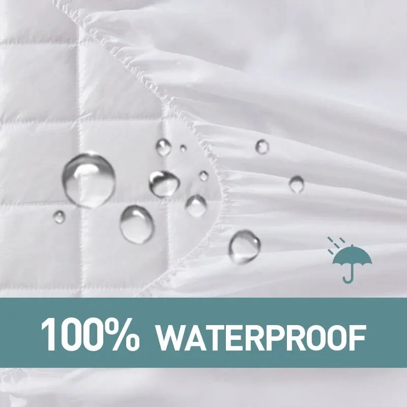 Ultimate Waterproof Mattress Protector - Breathable, Noiseless Fitted Cover with Deep Pockets