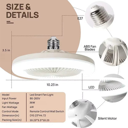 New LED Fan Light for Home Living Room